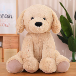 JOJO CASTLE 60/80cm Simulation Animal Sam Golden Retriever Dog Plush Toy Soft Stuffed Cute Doll Large Pillow Cushion Room Decorations Children Gift