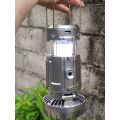 Đèn năng lượng mặt trời 3in1 2 chế độ kèm quạt tích điện và sạc điện thoại. 