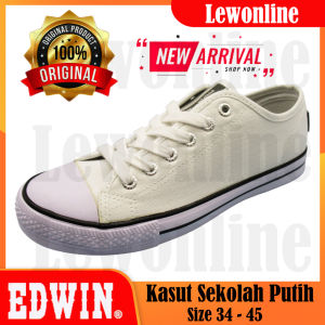 NEW ARRIVAL Original Edwin EW2019 Kasut Putih Sekolah Menengah Secondary School White Shoe 白色校鞋
