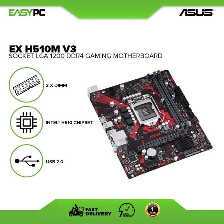 EasyPC Asus Ex H510M V3 Socket LGA 1200 Ddr4 Gaming Motherboard