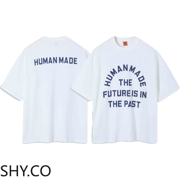 2025 Fashion Original ZeroPlus Loose Fit Cotton Graphic Tee American Style  HUMAN MADE Fashion Lettering Streetwear Oversized Tshirt For Men Women