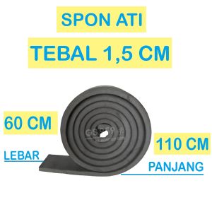 SPON ATI / BUSA ATI / SPON EVA TEBAL 15 CM HITAM UKURAN 60 CM X 110 CM