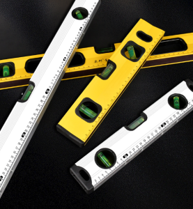 Heavy Duty Level 300/600/1000mm Mini Spirit Level Bar Magnetic Base Horizontal Measuring Ruler with 3 Bubble Scale Reading Spirit Level Leveling Tool