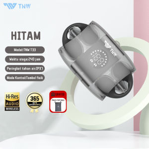 TNW T33 Headset Bluetooth Full Super Bass Jernih Tws Wireless Bluetooth Original Asli Type C 5.3 Gaming Earphone Blootooth Dual Mic Noise Reduction Hifi Waterproof