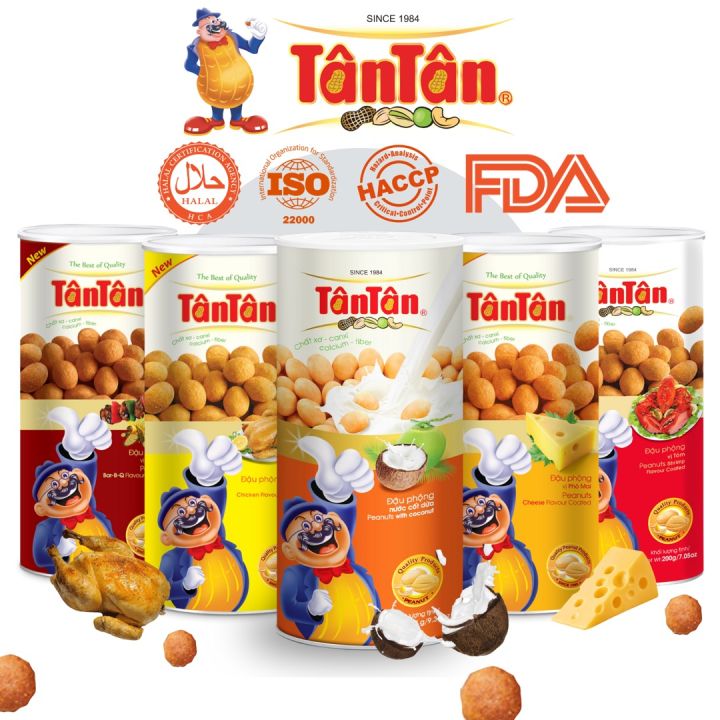 【HALAL】Vietnam Tan Tan Coated Roasted Peanuts Cheese Flavour Coated