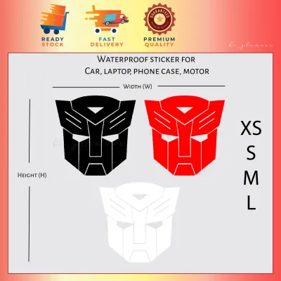 Transformers Autobots sticker reflective Decepticons Cybertron stiker Kereta pantulan Waterproof Car Motor Vinyl Decal