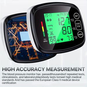 【Original 】FACEIL Automatic Wrist Blood Pressure Monitor for Adults - Digital LCD Display Adjustable Cuff Dual Power (Battery/USB) High Accuracy Large Display Home Health Monitoring Sleek Design Durable Construction