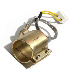 220V Brass Band Heater Electric Copper Barrel ID 40mm Height 30/35/40/45/50mm Two/Three/Five Wires For Injection Machine Heat