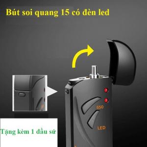 Bút soi quang SGV 15km dùng pin sạc có đèn led soi ban đêm