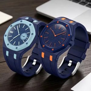 PC Case+Silicone Strap For Swatch X AP Royal Pop Pocket watch Changer to Wristwatch Integrated Modification Accessories