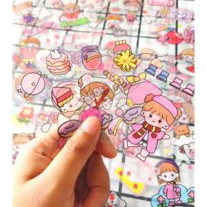 Sticker Dekorasi Box / Stiker Animasi Gambar Lucu Imut