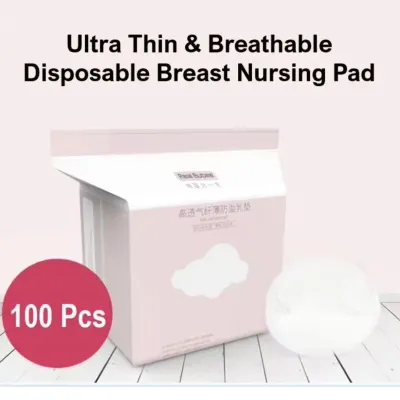 Real Bubee Breathable Ultra Thin Disposable Breast Pads (100pcs)