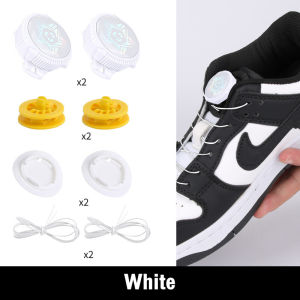 Reviln เชือกผูกรองเท้า เชือกผูกรองเท้าผ้าใบ แบบหมุนอัตโนมัติ ล็อกเร็ว Shoelace