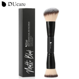 DUcare Makeup Foundation Brushes Double Ended Blush Powder Brush Duo Bronzer Blush Brush for Rounded Taperd Liquid Cream PowderBlending Buffing【Post in 24 Hours & 30 Days Warranty Services】