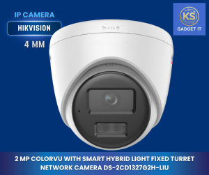 กล้องวงจรปิด IP Camera 2 MP ColorVu Smart Hybrid Light Fixed Turret Network Camera Hikvision