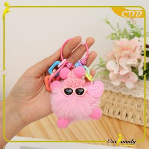 ONE-C1248 Gantungan Kunci Hiasan Tas Boneka Cute Coal Balls Gantungan Hp Lucu Strap Phone Keychains