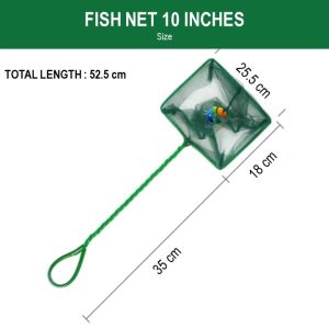Aquarium Fish Net Green Hand Fish net fishing net Jala tangan Sauk Ikan Jaring tangan 水族手捞鱼网渔网 3" 5" 7" 10"