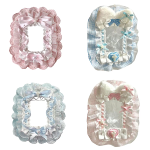 Bows Photocard Holder Lovely Cover Storage Bag Lace Photocard Case Sweet Photo Sleeve Credit Protector