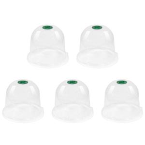5PCS PVC Protectors Dome Covers with Highly Visibility And Cold Weather Resistances for Garden Greenhouses Use