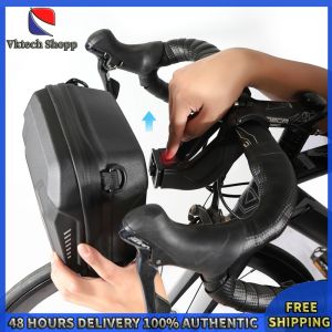 Vktech Electric Scooter Phone Pouch - WILD MAN MTB Handlebar Bag Waterproof and Adjustable for Cycling Enthusiasts