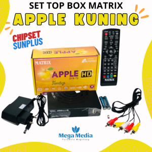 SET TOP BOX MATRIX APPLE KUNING TERBARU SIARAN TV DIGITAL
