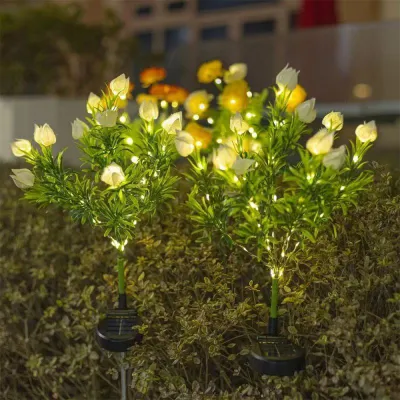 Halloween Christmas Landscape Lawn Cemetery Lamp Outdoor Garden Waterproof Gardenia LED Light Solar