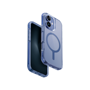 Ốp Lưng trong suốt sạc từ tính UNIQ COMBAT dành cho iPhone 16/ 16 Plus chống ố vàng viền màu máy