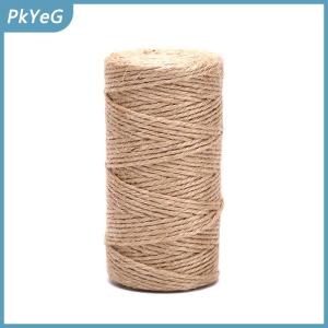 PkYeG Tự Nhiên Cây Gai Dầu Linen Dây Xoắn Vải Bố Đay Sợi Dây Thừng Sợi Dây Thừng DIY Thủ Công Trang Trí Nội Thất