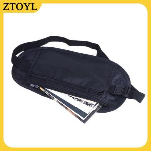 ZTOYL  1PC phổ thể thao eo túi tiền vành đai cho du lịch phụ nữ và nam giới mỏng ẩn Ví du lịch điện thoại di động chống trộm Túi