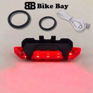 Đèn Hậu Xe Đạp Đèn Cảnh Báo An Toàn LED Sạc USB Chống Nước Phụ Kiện Nhấp Nháy Xe Đạp Xe Đạp Leo Núi SuperFlash