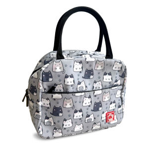 FLOCK THREE Insulated Lunch Bag Leakproof Cute Lunch Tote Bags Large Capacity Reusable Insulated Cooler Lunch Container for Work Office Picnic or Travel