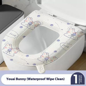 Buy 1 get 1 EVA Toilet Seat Cover Waterproof Toilet Cover Pad Soft Thickened Toilet Seat Washable T