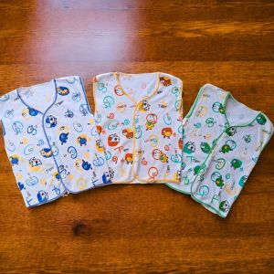 3 Pcs Singlet Bayi Atasan Kutung Anak Bayi Usia 0-6 Bulan 6-12 Bulan