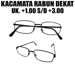 KACAMATA PLUS (+) TERSEDIA UKURAN +1.00 SAMPAI +3.00 KACAMATA FRAME BESI FULL PLUS PRIA DAN WANITA