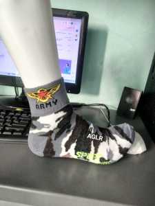 kaos kaki sport tebal loreng pendek isi 6 dan 3 pasang /kaos kaki army pendek cowok cewek/kaos kaki pendek murah/kaos kaki sport tebal army pendek