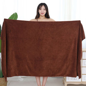 Handuk Mandi Dewasa Handuk Polos Cokelat Tebal Ukuran 70x140 Termurah Terlaris