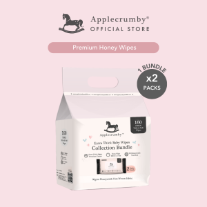 Applecrumby® Premium Honey Wipes 80s (2 Packs)