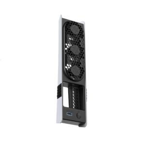 LED Light Quiet Cooling Fan for P5 Slim/Professional Host with USB Port Easy Connection and 3-Gear Adjustable Speed