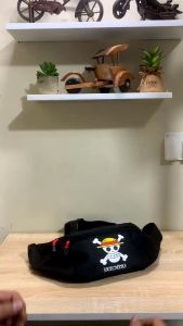 Tas Selempang Anak Laki Laki Waist bag Mini Onepiece Luffy Anak Kecil Anime Bumbag Kids