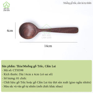 Muỗng gỗ Trắc Cẩm Lai tự nhiên siêu sạch Nhiều kích cỡ tiện dụng