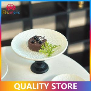 [Eleanor] 1 cái Nhà búp bê mô hình thu nhỏ khay mô hình bữa ăn nhỏ Tấm cao chân trái cây đồ chơi phụ kiện tự làm