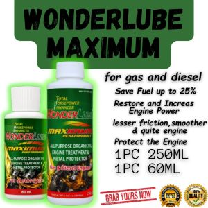 Wonderlube Maximum Total Horse Power Enhancer Bundle of (250ml & 60ml) Engine Treatment & Metal Protector