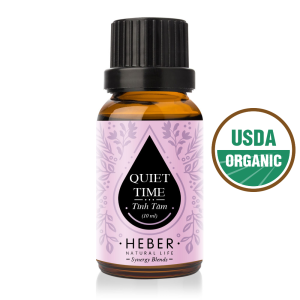 Tinh Dầu Tĩnh Tâm Heber - Quiet Time Blend Essential Oil Heber Natural Life 100% Thiên Nhiên Nguyên Chất Xông Thơm Phòng Hương Dịu Nhẹ