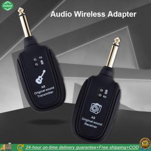 [Vktech Park City] A8 Wireless System Guitar Pickup Audio Transmitter Receiver with Rechargeable Battery for Electric Guitar Parts