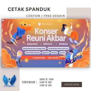 Cetak Banner Cetak Spanduk KONSER REUNI AKBAR BISA REQUEST