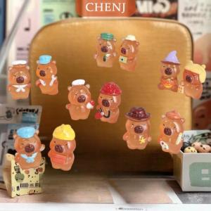 [COD] CHENJ 5ชิ้นคอลเลกชันคาปิบาราขนาดเล็กน่ารักตกแต่งบ้านโต๊ะอุปกรณ์ตกแต่งภูมิทัศน์ขนาดเล็ก