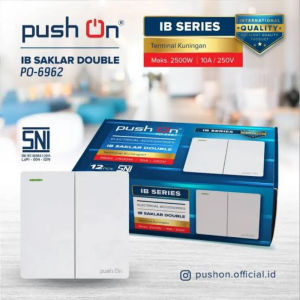 Hot Sale IB Saklar Seri IB Seri Saklar Ganda Tanam Dinding Push On Kuningan Model Hotel