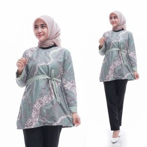 Atasan Batik Couple Kemeja Blous Seragam Kerja Anak Terbaru