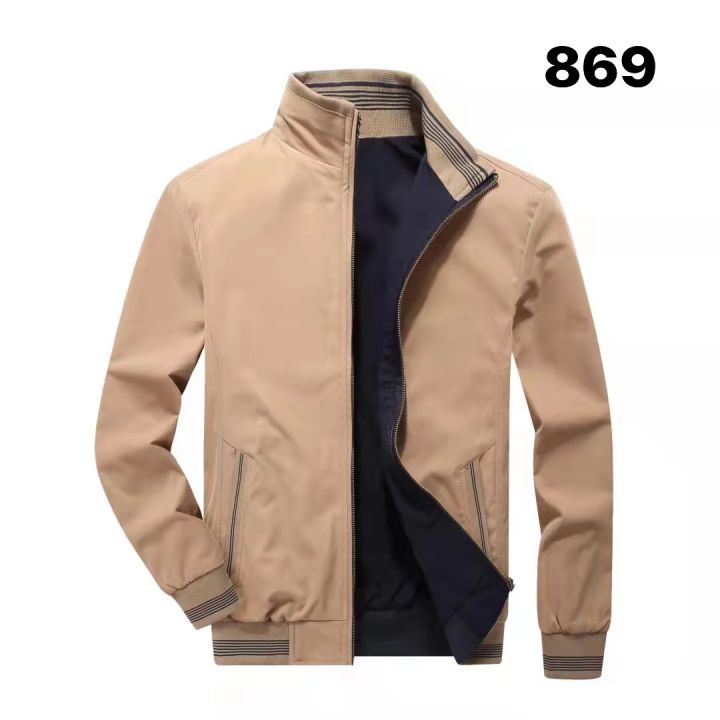 Men‘s Korean Fashion Reversable High Good Quality Bomber Jacket New Desigh No Hood With Zipper 5155