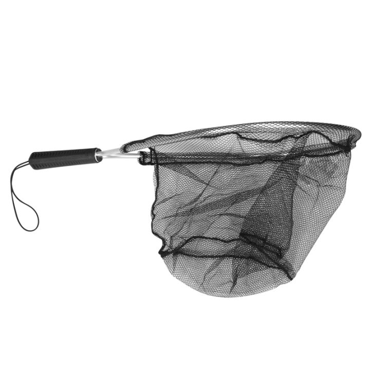 Aluminium Landing Nets Fly Fishing Fish Saver Nylon Knotless Mesh Trout ...